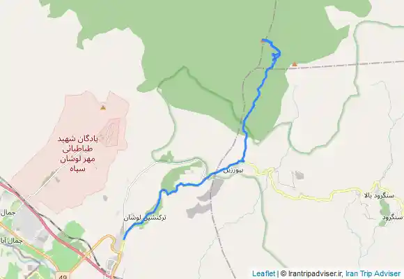 ترک جی پی اس قله بزبره بیورزین لوشان