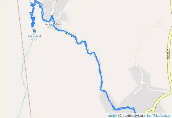 ترک جی پی اس آبشار باغچه نبات (خاوه) از فردو، گروه حوزوی آفاق