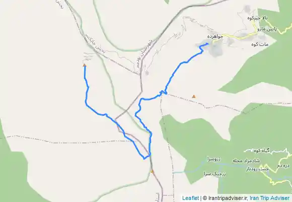 ترک جی پی اس سماموس از جواهرده-جبهه جنوبی یا مسیر لپاسر-Somamoos Peak From South