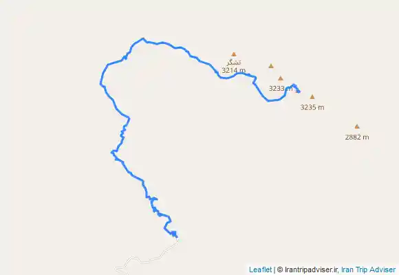 ترک جی پی اس قله تشگر از روستای درگز