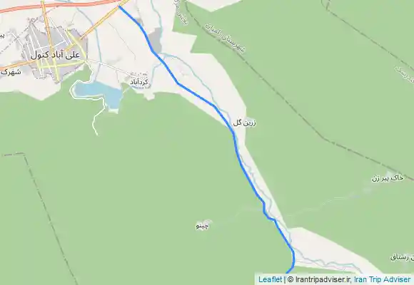 ترک جی پی اس Chalam Waterfall آبشار چلم مابین چینو و افراتخته