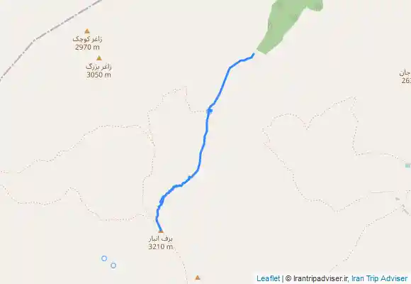 ترک جی پی اس Kūh-e Barf Anbār-قله برف انبار