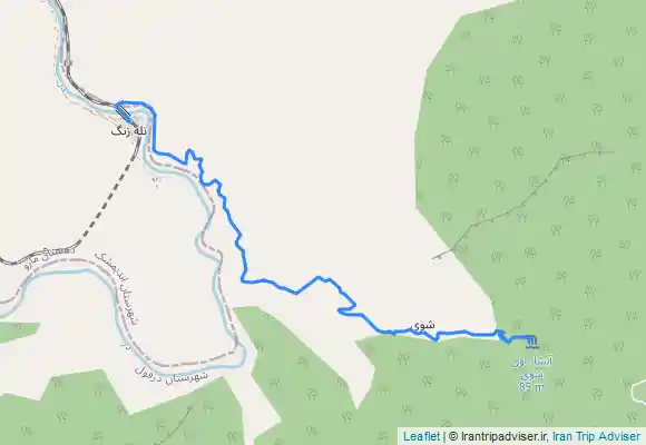 ترک جی پی اس Shevi waterfall-ابشار شوی