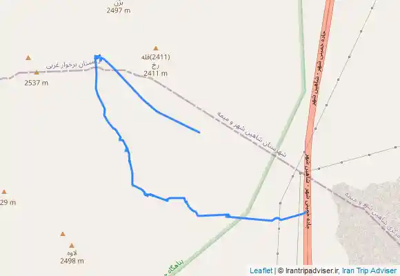 ترک جی پی اس چشمه لادوزخ به چشمه لاوی