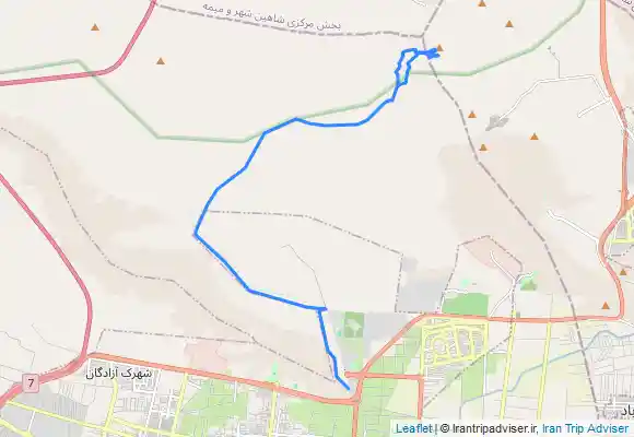 ترک جی پی اس مسیر چشمه سنجدی و چشمه ابولفضلی از دره پلنگ