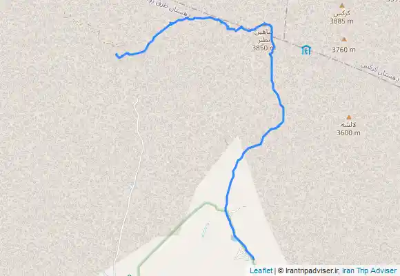 ترک جی پی اس صعود قله شاهين از روستاي طار