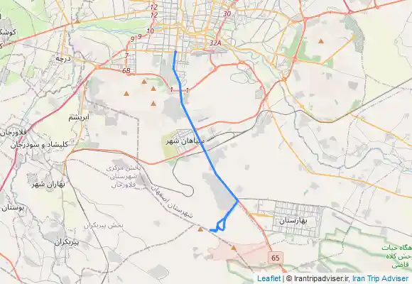 ترک جی پی اس Shah Kouh -e Esfahan شاه کوه اصفهان - ارتفاع 2418 متر