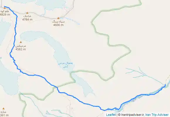 ترک جی پی اس Alam kooh علم کوه مسیر حصار چال