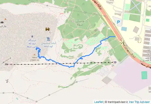 ترک جی پی اس قله صفه - مسیر تخت سیاوش