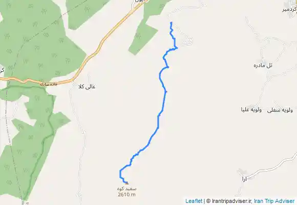 ترک جی پی اس سفیدکوه مازندران