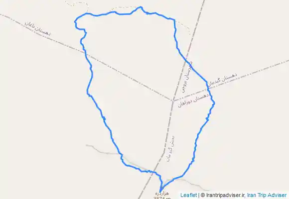 ترک جی پی اس مسیر قله هزار دره