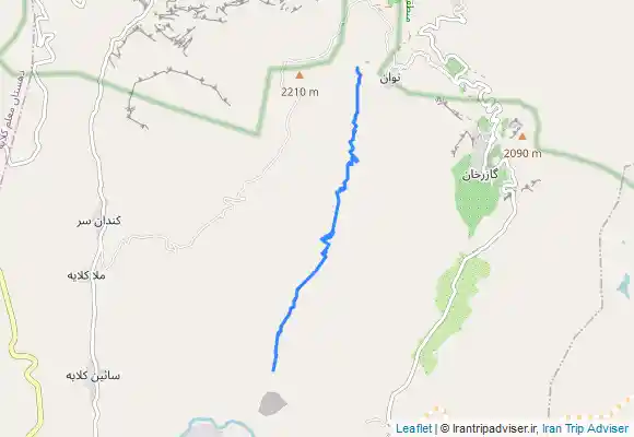 ترک جی پی اس مسیر پیمایش دره توان