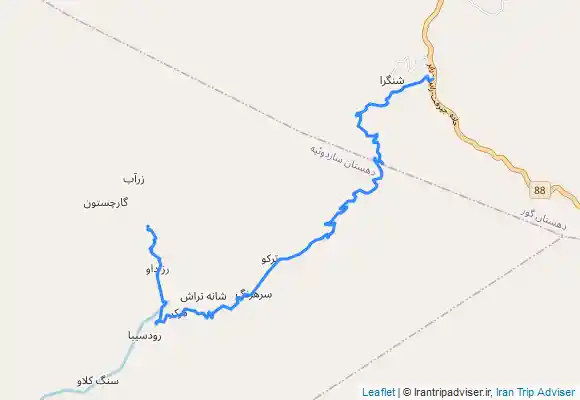 ترک جی پی اس آبشار زراب رمون جیرفت
