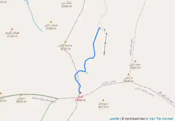 ترک جی پی اس 990304 - Kamal (Qush Goli) Summit via Sahand Ski Resort