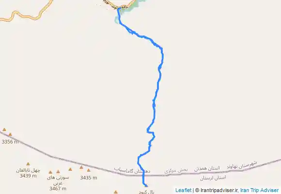 ترک جی پی اس قله یال کبود گرین - Yāl Caboud Peak