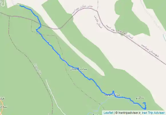 ترک جی پی اس مسیر دره نوردی کهکو