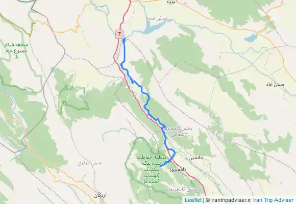 ترک جی پی اس تنگ‌براق تا تنگ بستانک