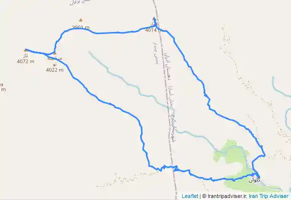 ترک جی پی اس صعود به قله کهار و پیمایش خط‌الرأس کهار به ناز و صعود قله ناز