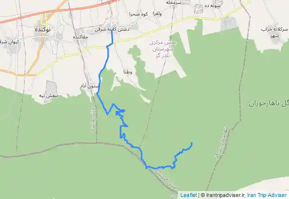 ترک جی پی اس ابتدای دره چاشت خوران