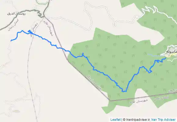 ترک جی پی اس نوکیان به مرز اندره و ماسوله و در نهایت شهر ماسوله