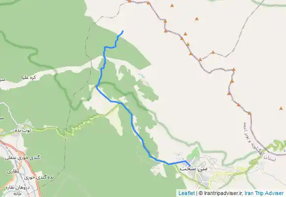 ترک جی پی اس آبشار ناری. Nari waterfall