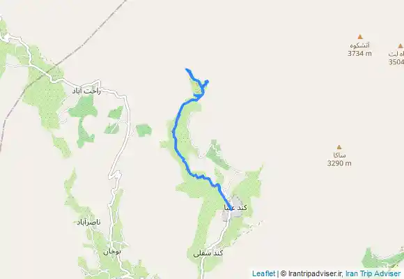 ترک جی پی اس آبشار کبوتر لو