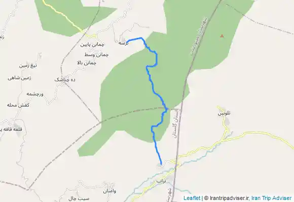 ترک جی پی اس مسیر صعود قله بقوتو از روستای گلستان تا ترسه