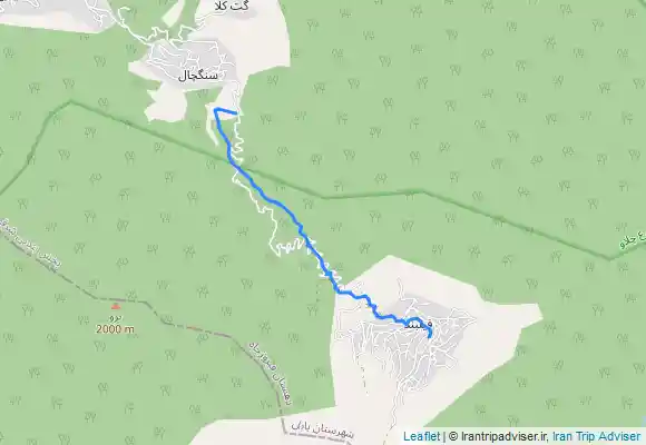 ترک جی پی اس   پیمایش سنگچال به ییلاق فیلبند-Sangchal to Filband