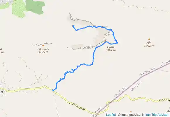 ترک جی پی اس لاسم ... قله پاشوره ... دشت ازو