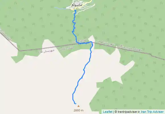 ترک جی پی اس آسمانکوه ماسوله از مسیر کوه بن و کله قندی