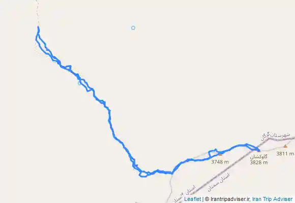 ترک جی پی اس قله گاوکشان از روستای شاهکوه سفلی