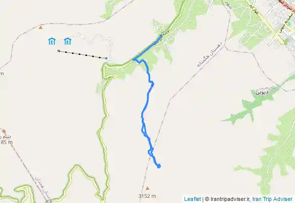 ترک جی پی اس کوهپیمایی دره گوساله به چشمه ملک