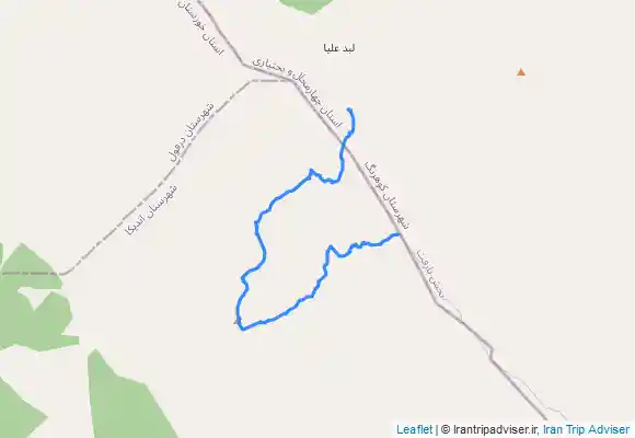 ترک جی پی اس مسیر کینو از روستای لبد تا دکل مخابرات