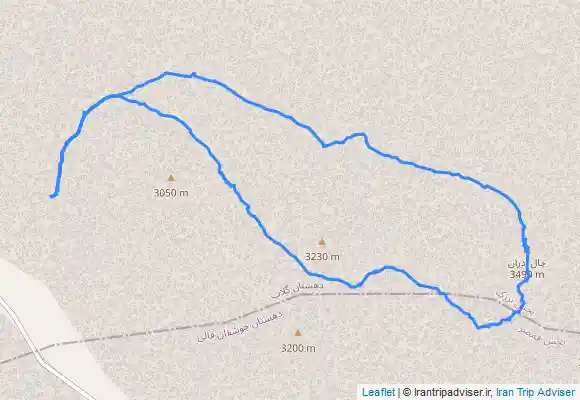 ترک جی پی اس قله ۳۵۳۰ متری چال آذران