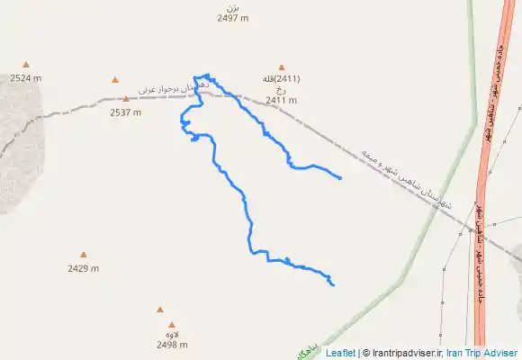 ترک جی پی اس دره لاوی به چشمه لادوزخ