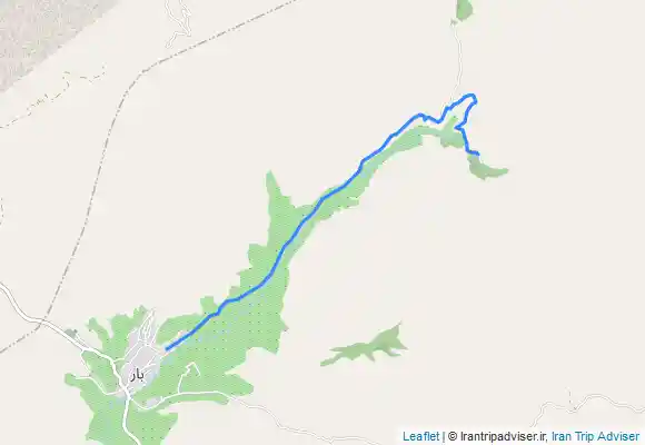 ترک جی پی اس مسیر خاکی روستای بار تا آبشار
