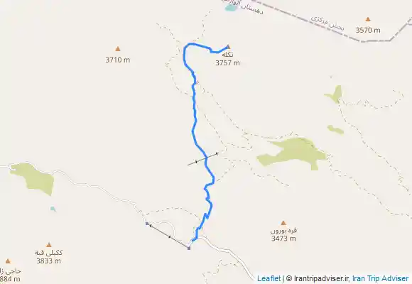 ترک جی پی اس قله تکله