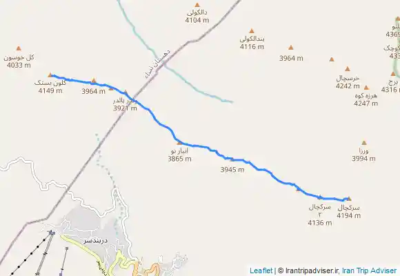 ترک جی پی اس خط الراس کلون بستک به سرکچال ها