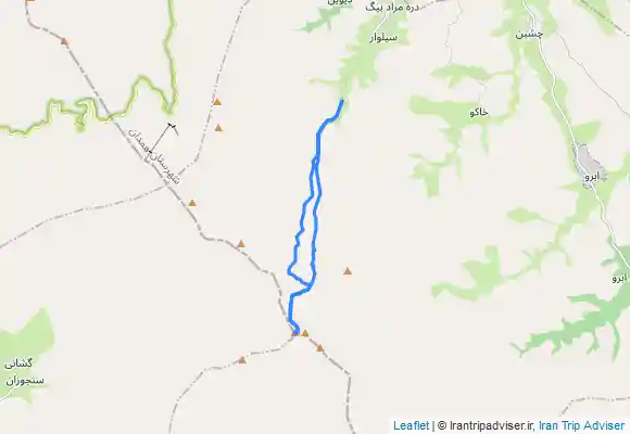ترک جی پی اس قله یخچال همدان