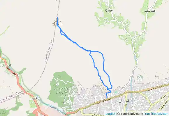 ترک جی پی اس قله ورجین از لواسان