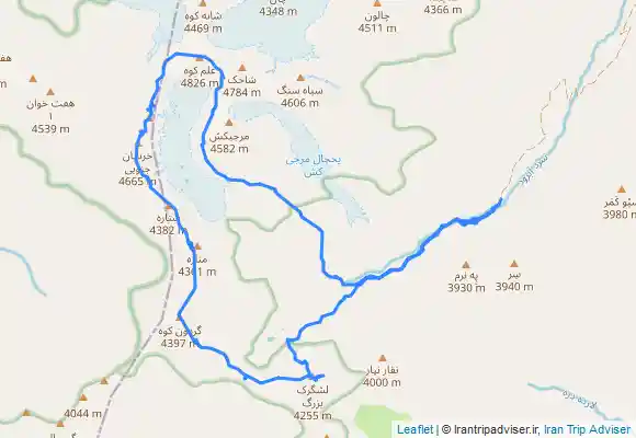 ترک جی پی اس خط الراس علم کوه