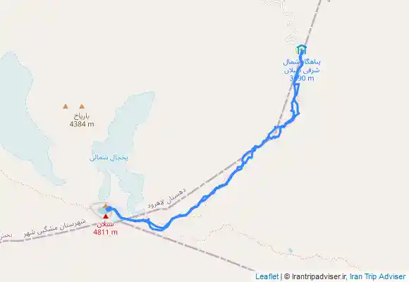 ترک جی پی اس کوه سبلان