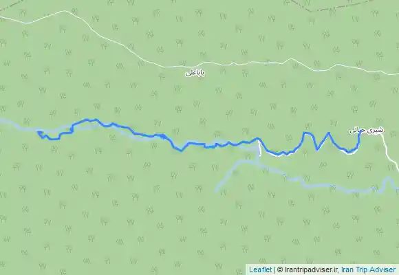 ترک جی پی اس میه کومه شیری حیاطی به آبشار میه کومه یاانیشو