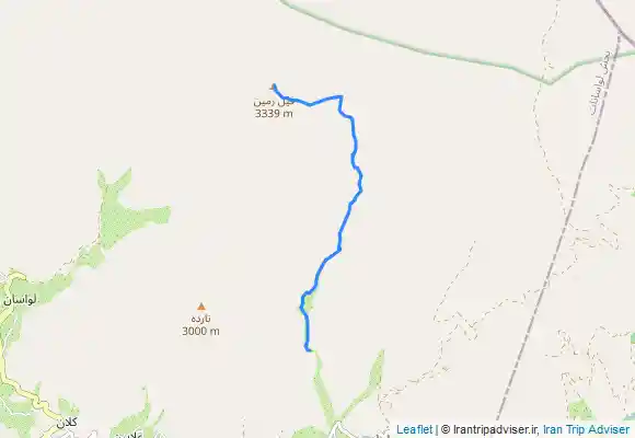 ترک جی پی اس روستای ایرا به قله فیل زمین