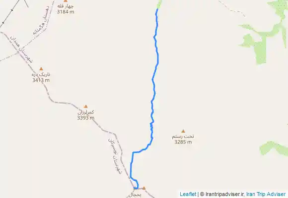 ترک جی پی اس صعود به قله یخچال همدان از دره مرادبیک