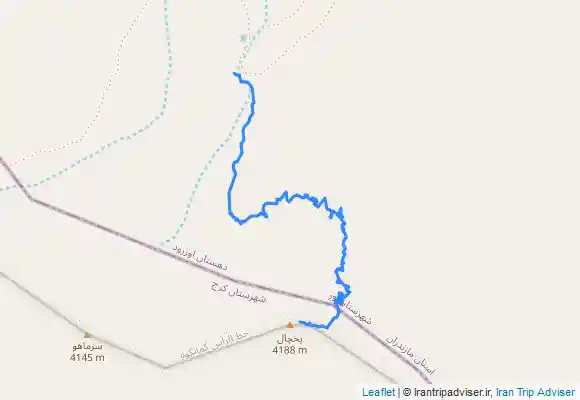 ترک جی پی اس دشت کمان تا قله یخچال کمان کوه