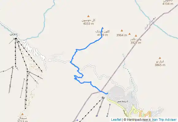 ترک جی پی اس صعود به کلون بستک از دربندسر