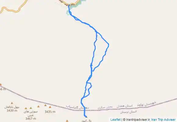 ترک جی پی اس صعود به قله يال كبود كوه گرين نهاوند