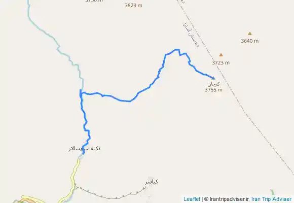 ترک جی پی اس Karchan-sepasalar-کرچان از سپهسالار