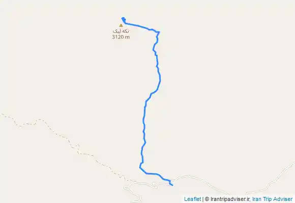 ترک جی پی اس takelik mountain    ظلع جنوبی قله تکه لیک